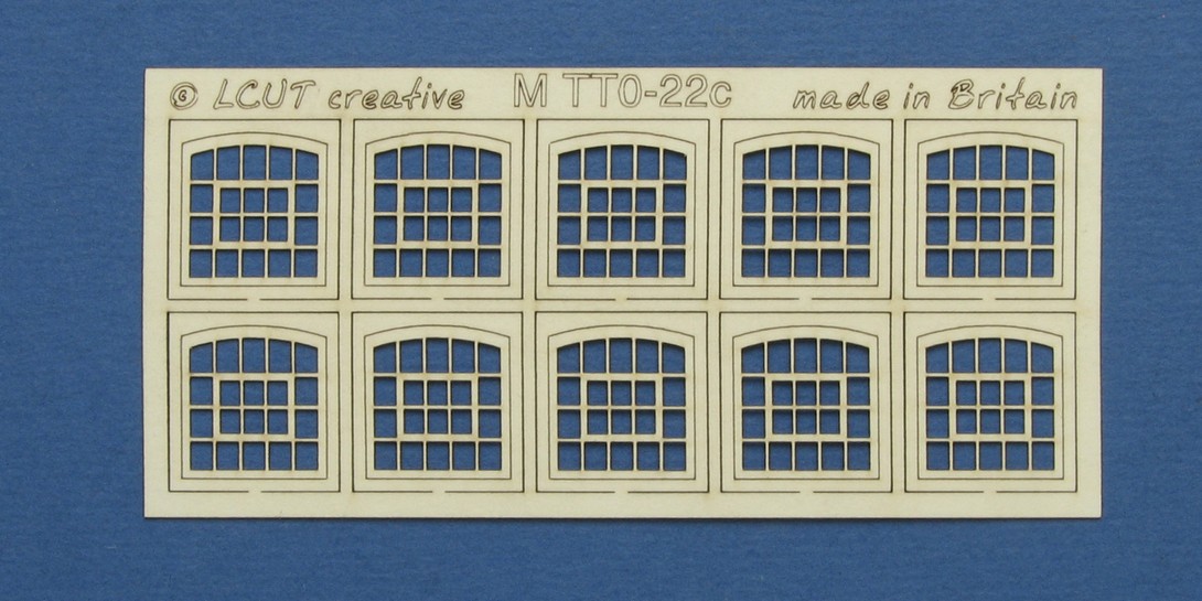 M TT0-22c TT:120 kit of 10 industrial windows Kit of 10 industrial windows. Made from 0.35mm paper.
